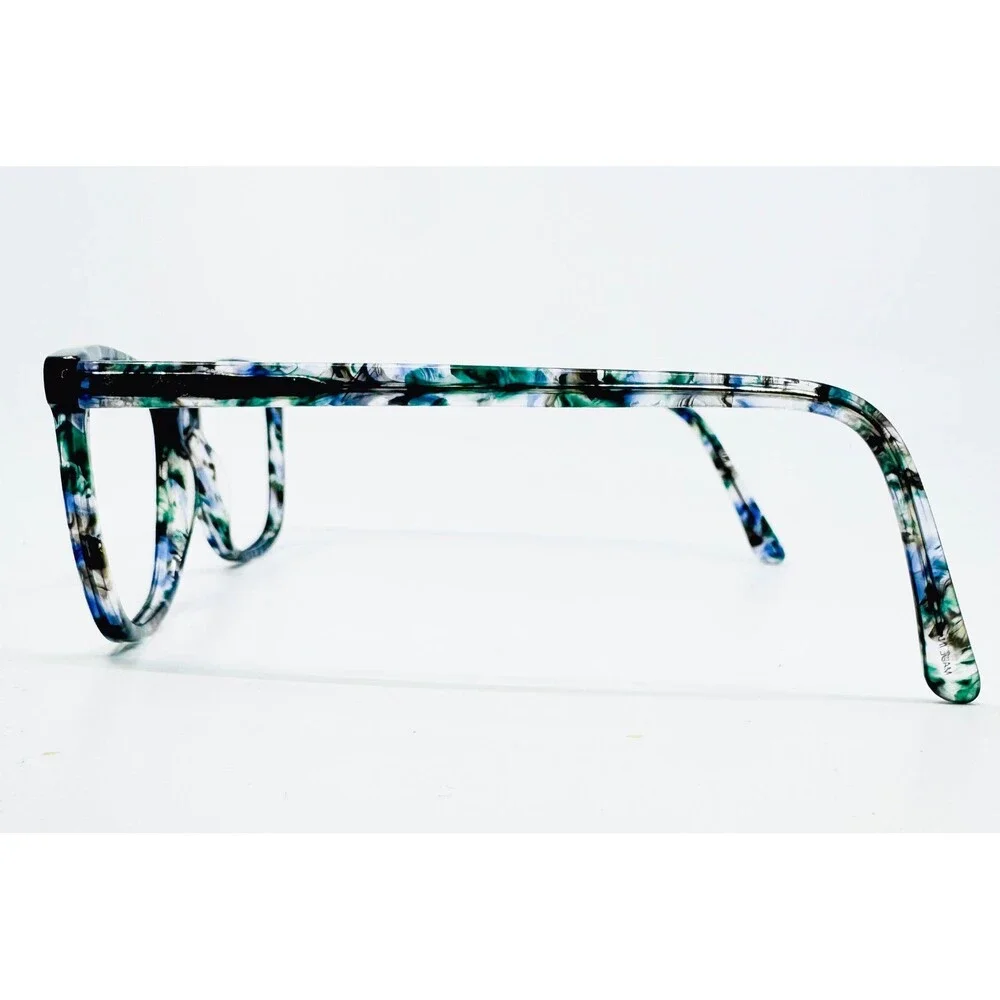 Mv Eye Eyeglass Frames Womens Blue Green Marble Cat Eye MV024 Cheryle 54-16-140